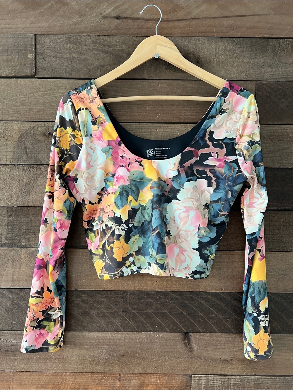Albion Fit Women's Jess Top in Rosalia Floral Swim Set Size Large - Picture 2 of 5